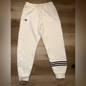 Adidas Women’s White Trefoil Jogger Pants